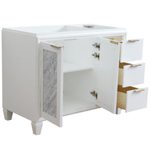 Load image into Gallery viewer, Bellaterra 42&quot; Single Sink Vanity - Cabinet Only 400990-42L, White / Left Door, Open