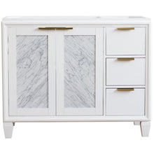 Load image into Gallery viewer, Bellaterra 42&quot; Single Sink Vanity - Cabinet Only 400990-42L, White / Left Door, Front