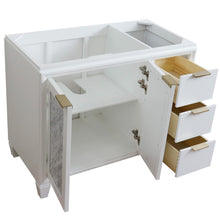 Load image into Gallery viewer, Bellaterra 42&quot; Single Sink Vanity - Cabinet Only 400990-42L, White / Left Door, Open