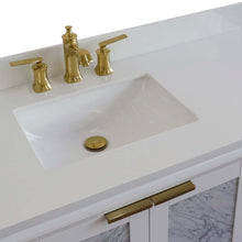 Load image into Gallery viewer, Bellaterra White 43&quot; Single Vanity, White Quartz Top, Left Doors rectangle Sink  400990-43L-WH