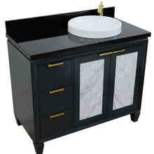 Load image into Gallery viewer, Bellaterra 43&quot; Single Vanity w/ Counter Top and Sink Dark Gray Finish - Right Door/Right Sink 400990-43R-DG-BGRDR