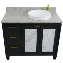 Load image into Gallery viewer, Bellaterra 43&quot; Single Vanity w/ Counter Top and Sink Dark Gray Finish - Right Door/Right Sink 400990-43R-DG-GYRDR