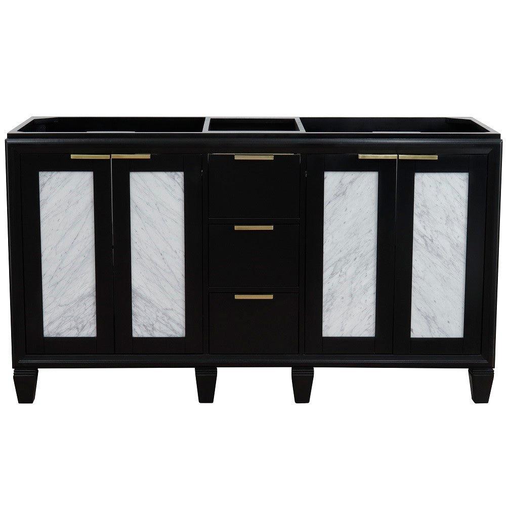 Bellaterra 60" Double Vanity - Cabinet Only 400990-60D, Blue, Front