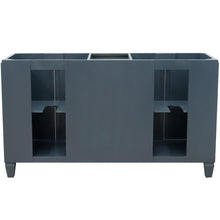 Load image into Gallery viewer, Bellaterra 60&quot; Double Vanity - Cabinet Only 400990-60D, Dark Gray, Backside