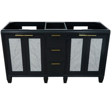 Load image into Gallery viewer, Bellaterra 60&quot; Double Vanity - Cabinet Only 400990-60D, Dark Gray, Front