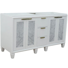 Load image into Gallery viewer, Bellaterra 60&quot; Double Vanity - Cabinet Only 400990-60D, White, Front