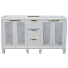 Load image into Gallery viewer, Bellaterra 60&quot; Double Vanity - Cabinet Only 400990-60D, White, Front