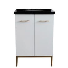 Load image into Gallery viewer, Bellaterra 25&quot; Wood Single Vanity w/ Counter Top and Sink 408001-25-WH-BGO (White)