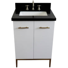 Load image into Gallery viewer, Bellaterra 25&quot; Wood Single Vanity w/ Counter Top and Sink 408001-25-WH-BGR (White)
