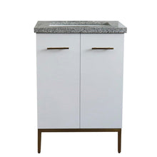 Load image into Gallery viewer, Bellaterra 25&quot; Wood Single Vanity w/ Counter Top and Sink 408001-25-WH-GYR (White)