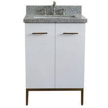Load image into Gallery viewer, Bellaterra 25&quot; Wood Single Vanity w/ Counter Top and Sink 408001-25-WH-GYR (White)
