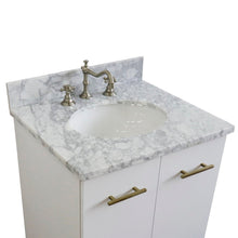 Load image into Gallery viewer, Bellaterra 25&quot; Wood Single Vanity w/ Counter Top and Sink 408001-25-WH-WMO (White)