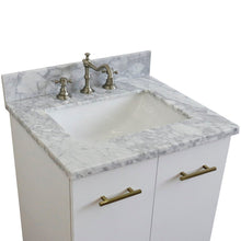 Load image into Gallery viewer, Bellaterra 25&quot; Wood Single Vanity w/ Counter Top and Sink 408001-25-WH-WMR (White)
