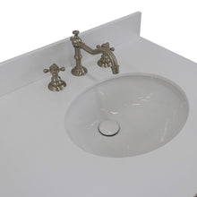 Load image into Gallery viewer, Bellaterra 61&quot; Double Sink Vanity in White Finish with Counter Top and Sink 408001-61D-WH, White Quartz / Oval, Sink