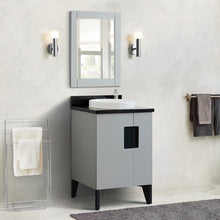 Load image into Gallery viewer, Bellaterra 25&quot; Wood Single Vanity w/ Counter Top and Sink Light Gray Finish 408800-25-LG-BGRD