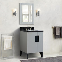Load image into Gallery viewer, Bellaterra 25&quot; Wood Single Vanity w/ Counter Top and Sink Light Gray Finish 408800-25-LG