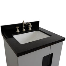 Load image into Gallery viewer, Bellaterra 25&quot; Wood Single Vanity w/ Counter Top and Sink Light Gray Finish 408800-25-LG-BGR