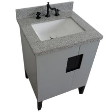 Load image into Gallery viewer, Bellaterra 25&quot; Wood Single Vanity w/ Counter Top and Sink Light Gray Finish 408800-25-LG-GYR