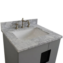 Load image into Gallery viewer, Bellaterra 25&quot; Wood Single Vanity w/ Counter Top and Sink Light Gray Finish 408800-25-LG-WMR