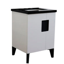 Load image into Gallery viewer, Bellaterra 25&quot; Wood Single Vanity w/ Counter Top and Sink White Finish 408800-25-WH-BGR