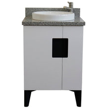 Load image into Gallery viewer, Bellaterra 25&quot; Wood Single Vanity w/ Counter Top and Sink White Finish 408800-25-WH-GYRD