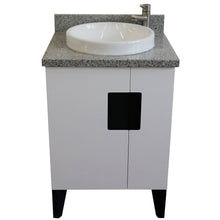 Load image into Gallery viewer, Bellaterra 25&quot; Wood Single Vanity w/ Counter Top and Sink White Finish 408800-25-WH-GYRD