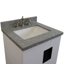 Load image into Gallery viewer, Bellaterra 25&quot; Wood Single Vanity w/ Counter Top and Sink White Finish 408800-25-WH-GYR