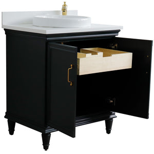 Bellaterra 31" Wood Single Vanity w/ Counter Top and Sink 400800-31-DG-WERD