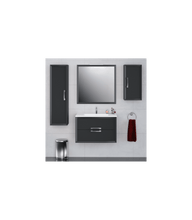 Load image into Gallery viewer, Lucena Bath 32&quot; Décor Tirador Vanity in White, Black, Gray or White and Silver. - The Bath Vanities