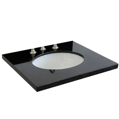 Bellaterra 25" Black Galaxy Granite Top with Oval Sink 430001-25-BGO