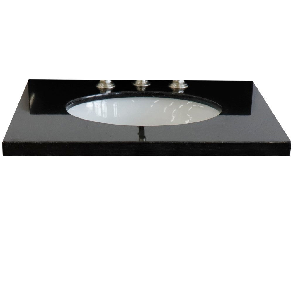 Bellaterra 25" Black Galaxy Granite Top with Oval Sink 430001-25-BGO