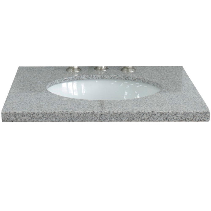 Bellaterra 25” Gray Granite Countertop and Single Oval Sink 430001-25-GYO