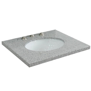 Bellaterra 25” Gray Granite Countertop and Single Oval Sink 430001-25-GYO