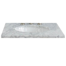 Load image into Gallery viewer, Bellaterra 25” White Carrara Countertop and Single Oval Sink 430001-25-WMO