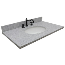 Load image into Gallery viewer, Bellaterra 37” Gray Granite Top With Oval Sink 430001-37-GYO