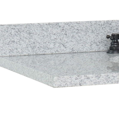 Bellaterra 37” Gray Granite Top With Oval Sink 430001-37-GYO