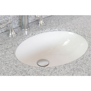 Bellaterra 37” Gray Granite Top With Oval Sink 430001-37-GYO