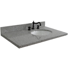 Load image into Gallery viewer, Bellaterra 37” Gray Granite Top With Oval Sink Right 430001-37R-GYO