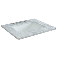 Load image into Gallery viewer, Bellaterra 25” White Carrara Countertop and Single Rectangle Sink 430002-25-WMR