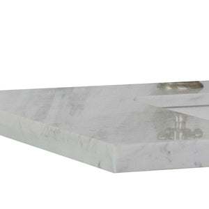 Bellaterra 25” White Carrara Countertop and Single Rectangle Sink 430002-25-WMR