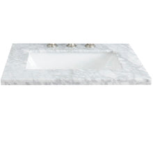 Load image into Gallery viewer, Bellaterra 25” White Carrara Countertop and Single Rectangle Sink 430002-25-WMR