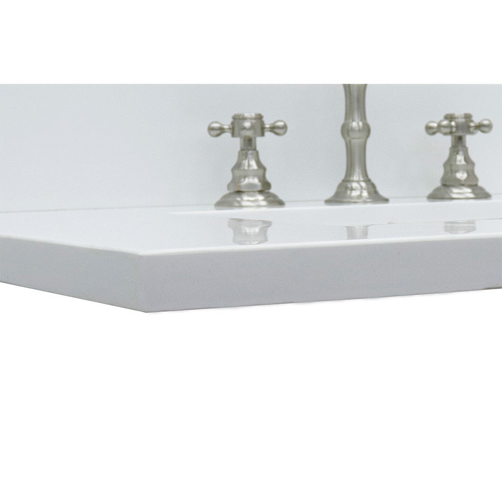 Bellaterra 31” White Quartz Top With Rectangle Sink 430002-31-WER