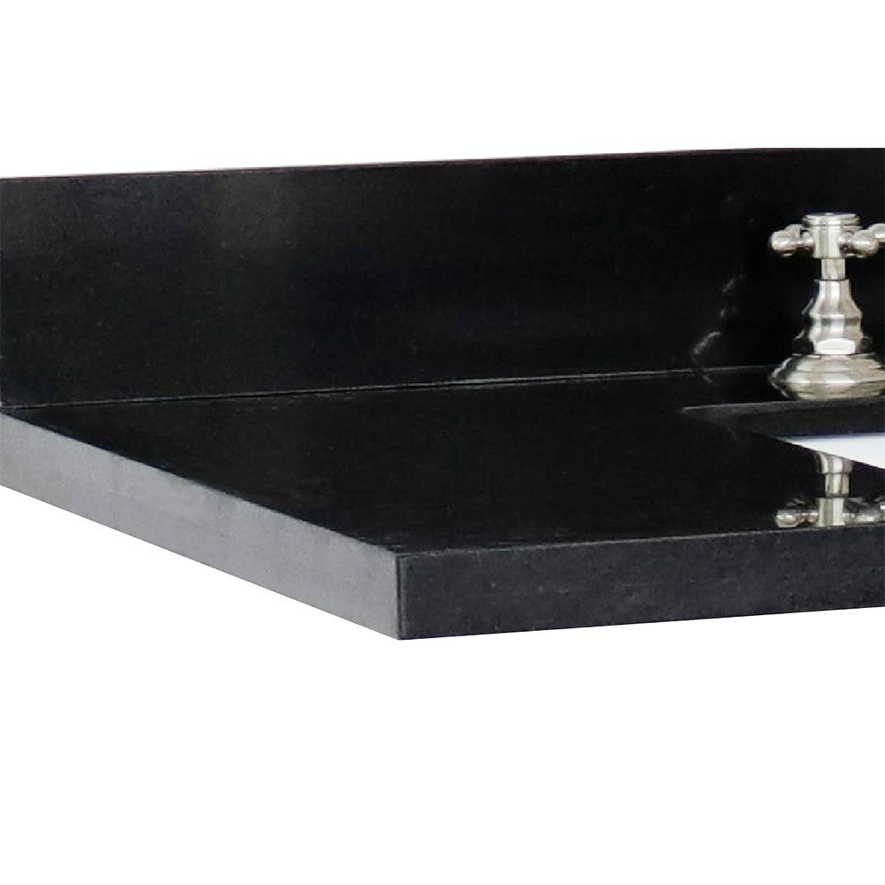 Bellaterra 37” Black Galaxy Granite Top With Rectangle Sink 430002-37-BGR