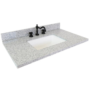Bellaterra 37” Gray Granite Top With Rectangle Sink 430002-37-GYR