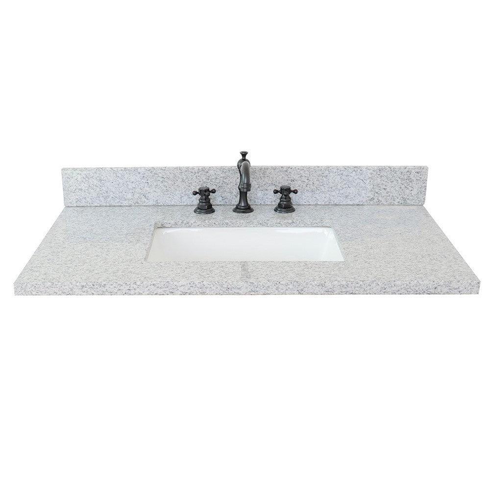Bellaterra 37” Gray Granite Top With Rectangle Sink 430002-37-GYR