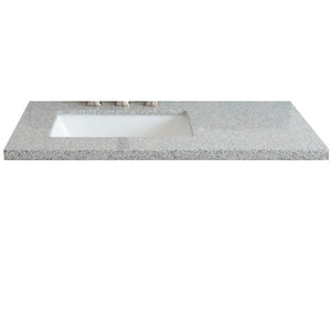 Bellaterra 37” Gray Granite Top With Rectangle Sink Left 430002-37L-GYR