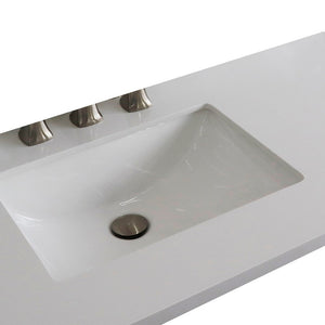 Bellaterra 37" White quartz Countertop and single Rectangle left sink 430002-37L-WERBellaterra 37" White quartz Countertop and single Rectangle left sink 430002-37L-WER