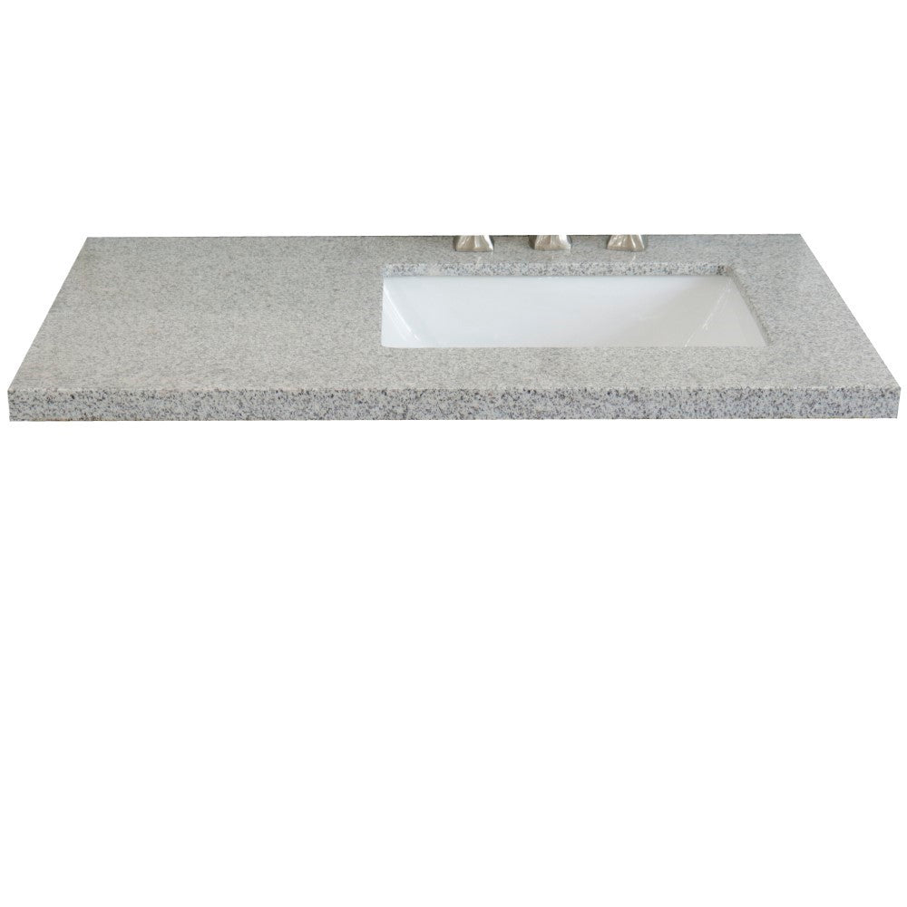 Bellaterra 37” Gray Granite Top With Rectangle Sink Right 430002-37R-GYR