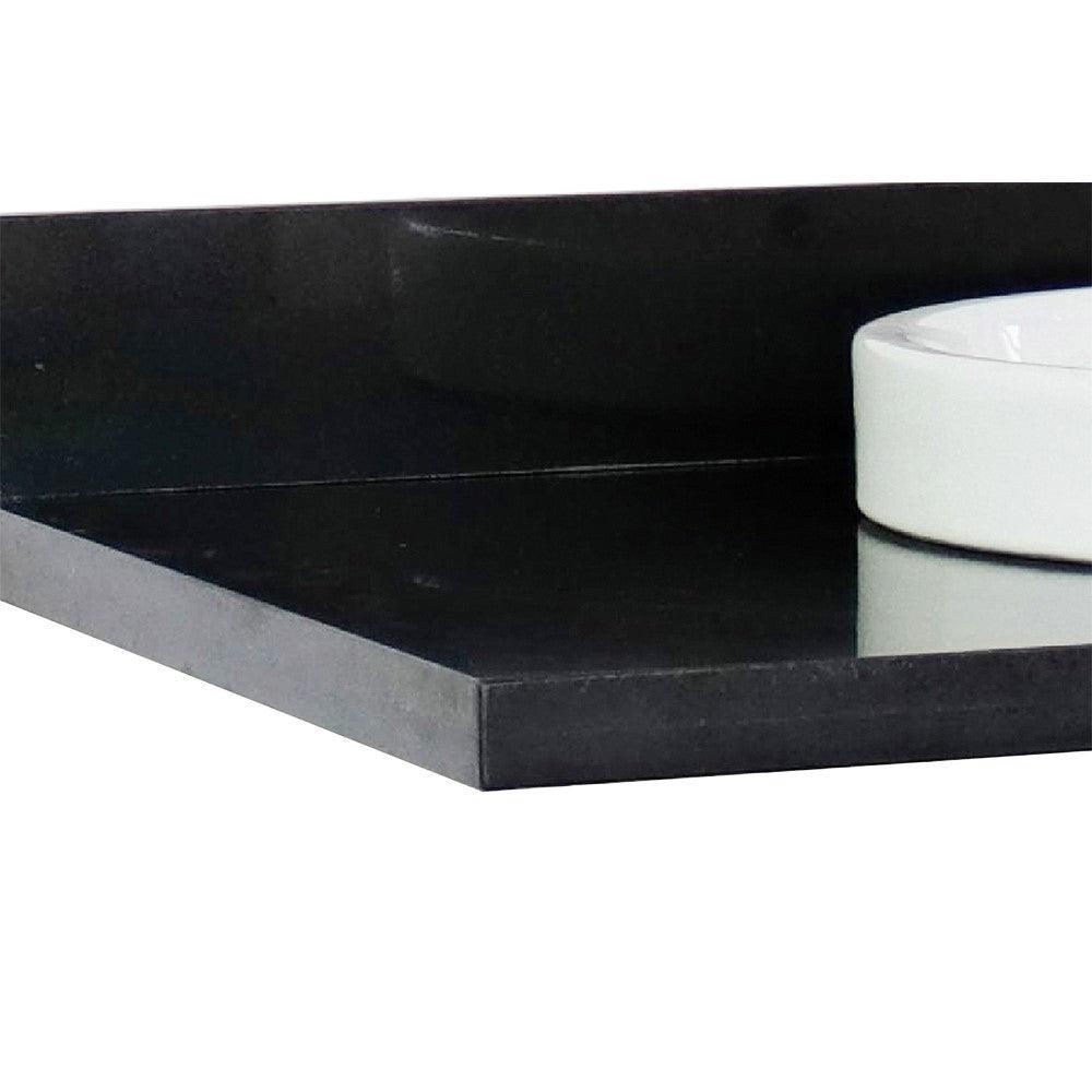 Bellaterra 31” Black Galaxy Granite Top With Round Sink 430003-31-BGRD