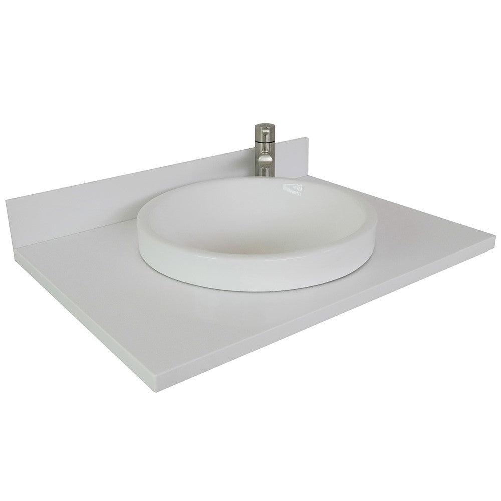 Bellaterra 31 in. Countertop With Round Sink 430003-31